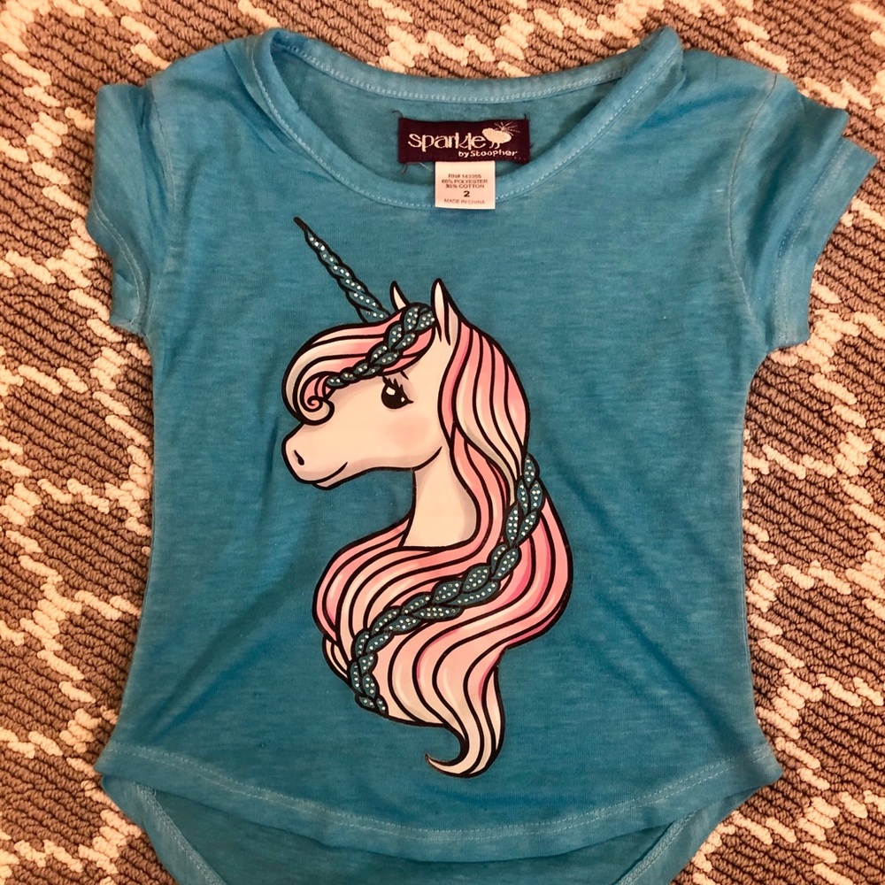 Sparkle by Stoopher Unicorn Tee, 2T